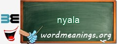 WordMeaning blackboard for nyala